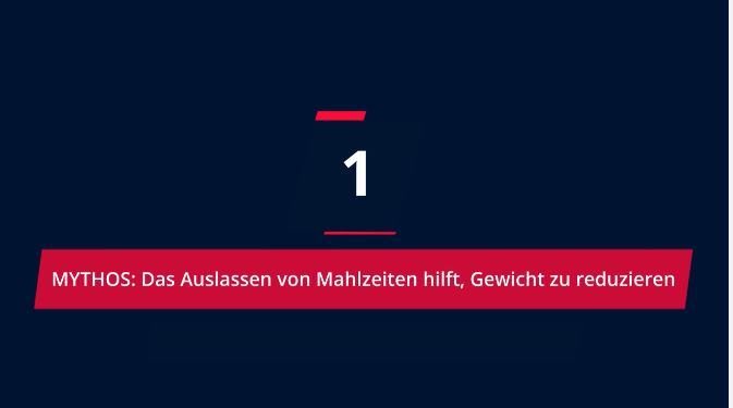 TOP 10 MYTHEN ÜBER GEWICHTSABNAHME
