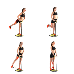 Fitness-Plattform für Beine, Po und Arme