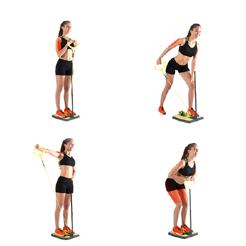 Fitness-Plattform für Beine, Po und Arme