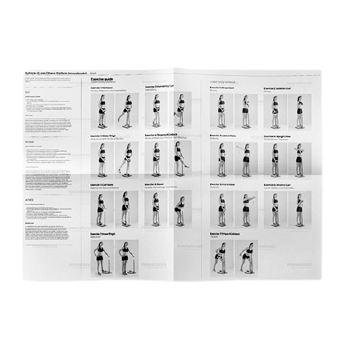 Fitness-Plattform für Beine, Po und Arme